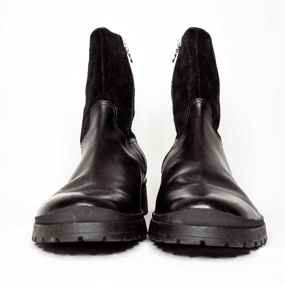 BALLY Men's Leather Suede Black Boots Primel 12 US - Picture 2 of 8